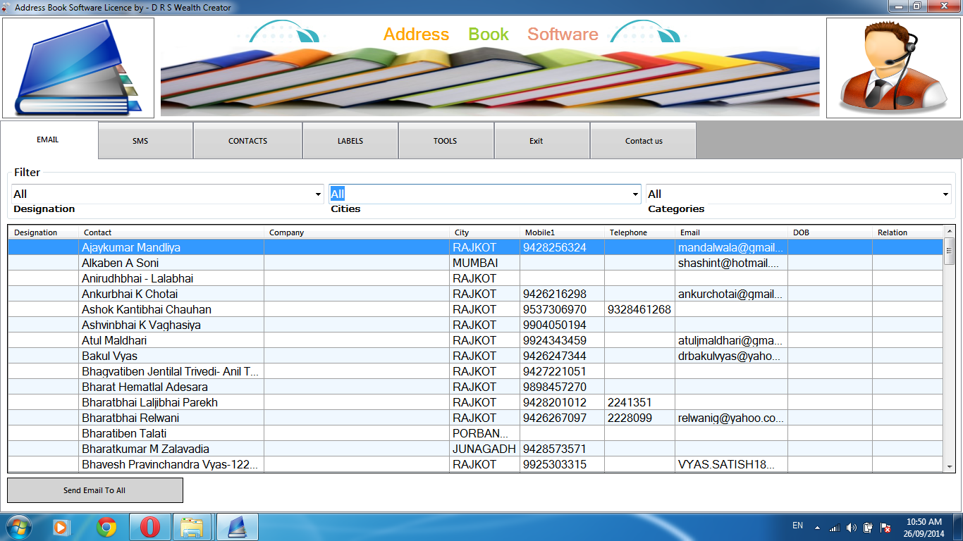 book manager software-Address Book Software